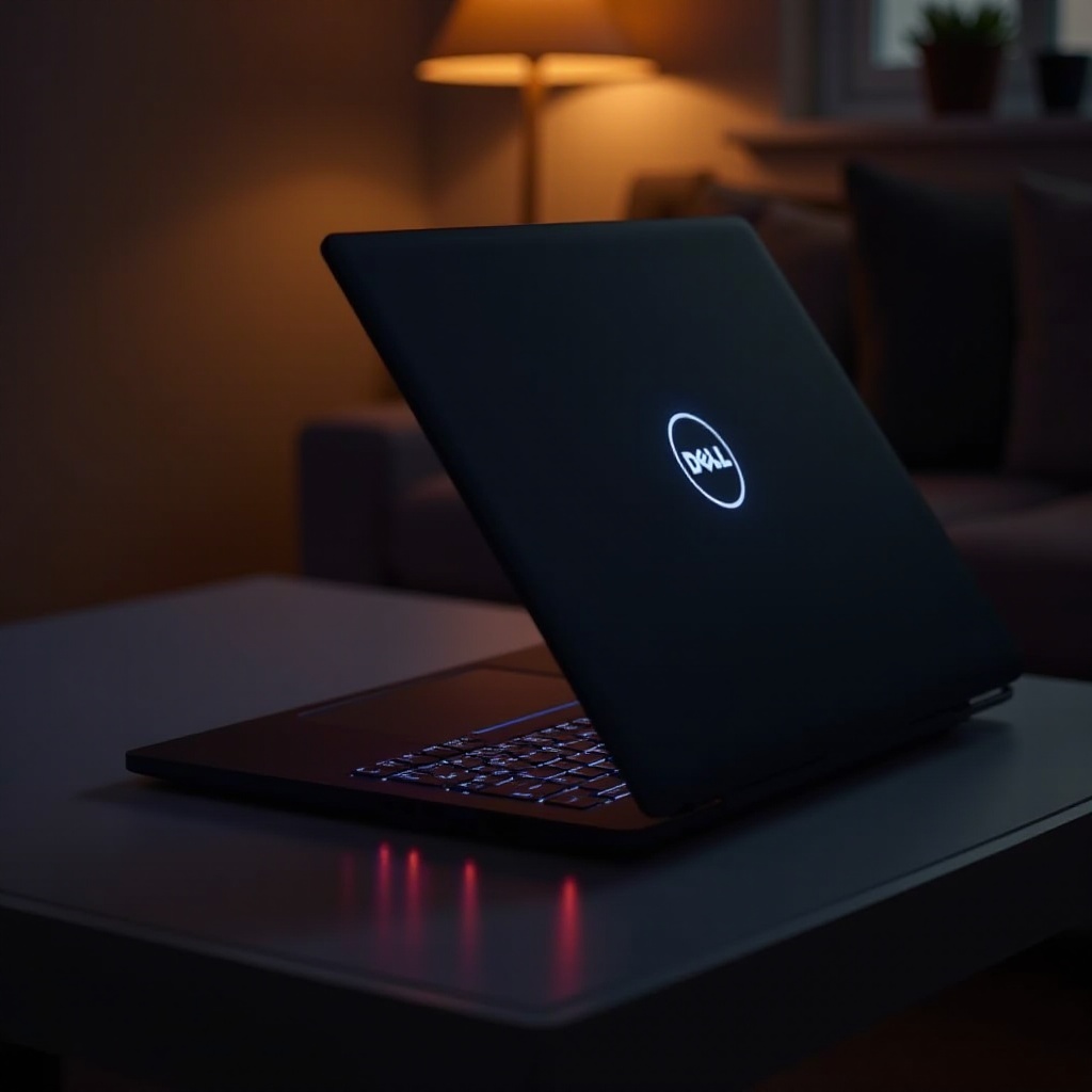 cómo encender la luz del teclado para laptop Dell