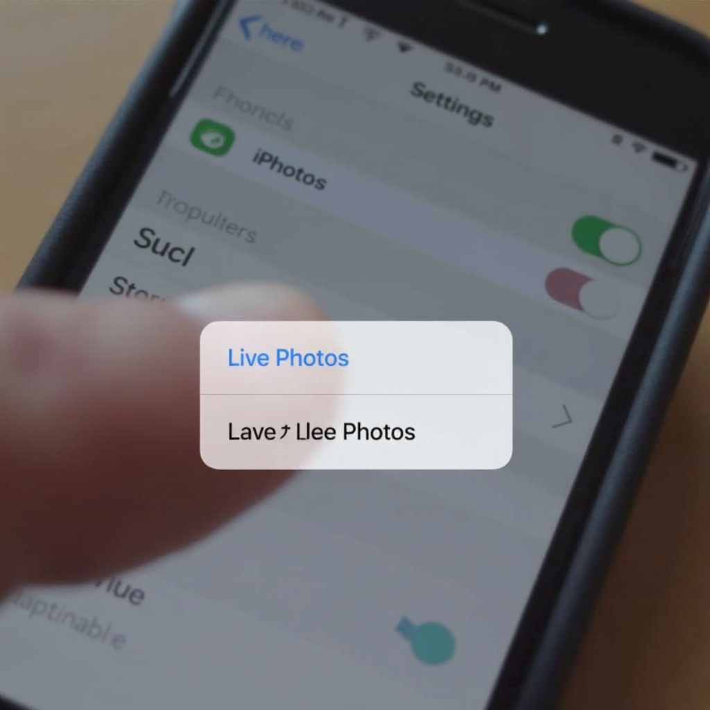 jak wyłączyć zdjęcie na żywo